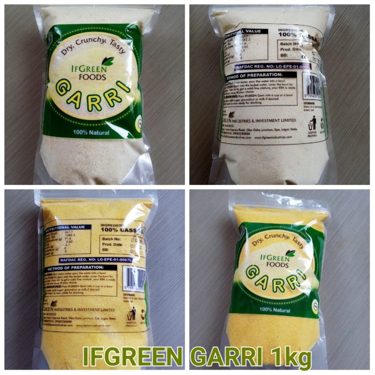 IFGREEN GARRI 1KG WHITE - Cassava Matters